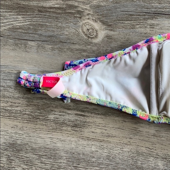 Women's Victoria’s Secret Swimsuit Strapless Bikini Top With Tie Straps Medium - Picture 10 of 14